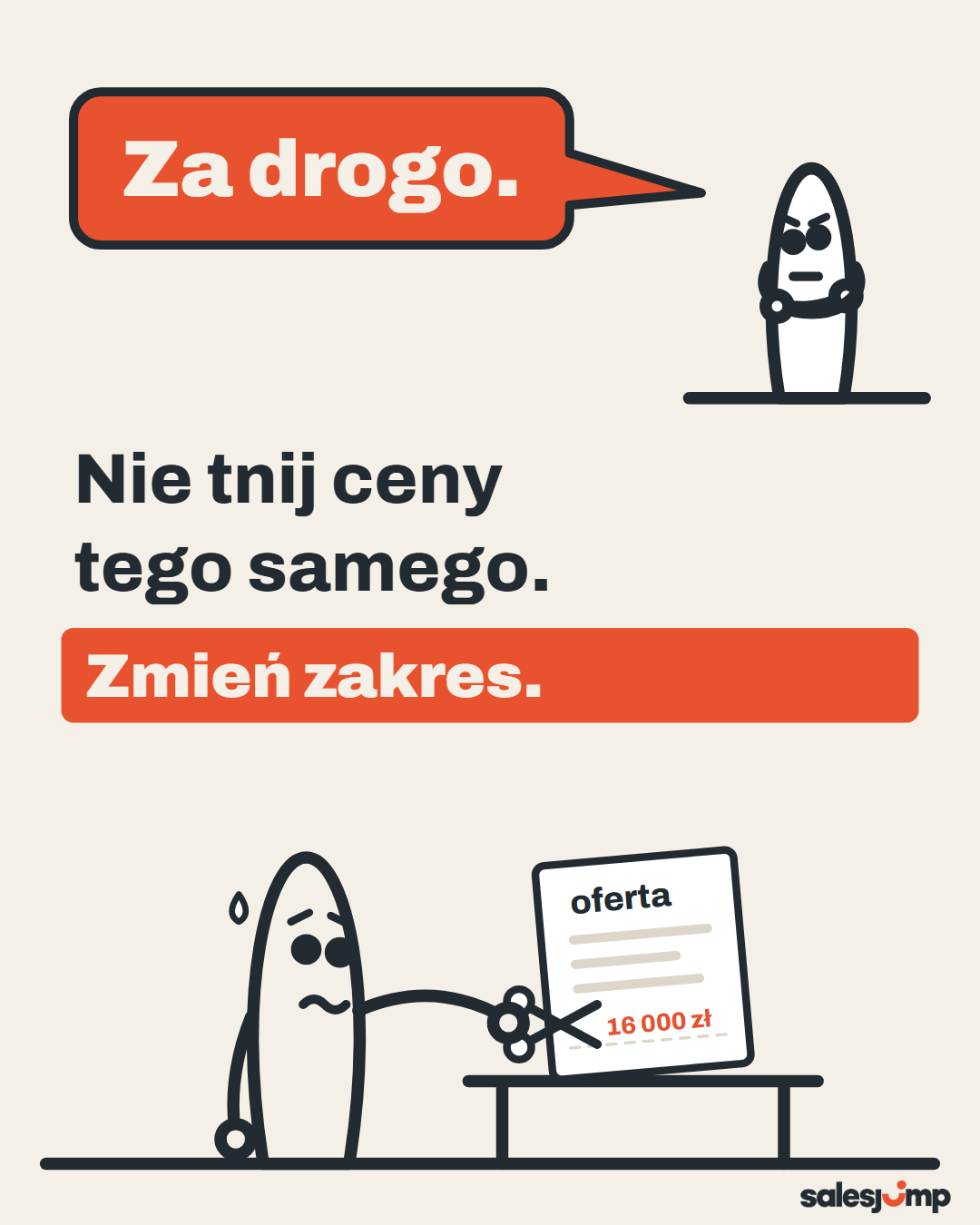 Klient mówi „za drogo”, handlowiec sięga po nożyczki. Nie tnij ceny tego samego, zmień zakres