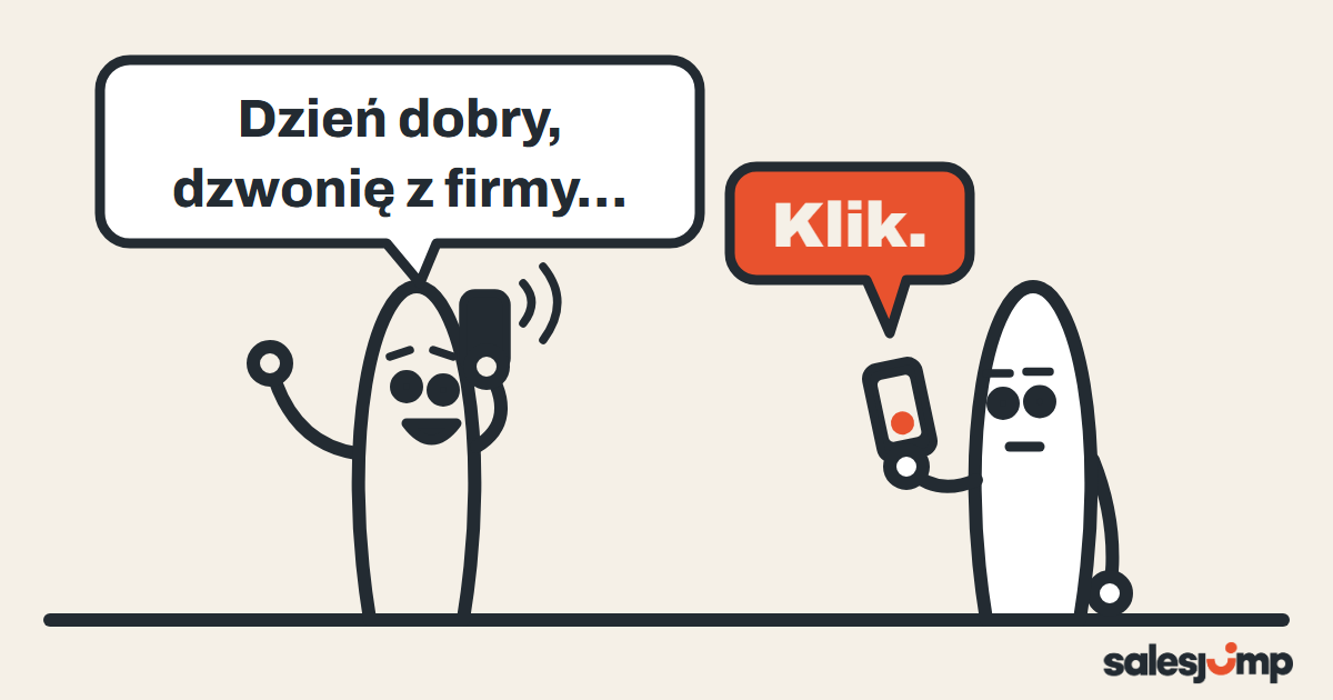 Klient rozłącza się po pierwszym zdaniu, bo handlowiec zaczyna zimny telefon od „dzień dobry, dzwonię z firmy…”
