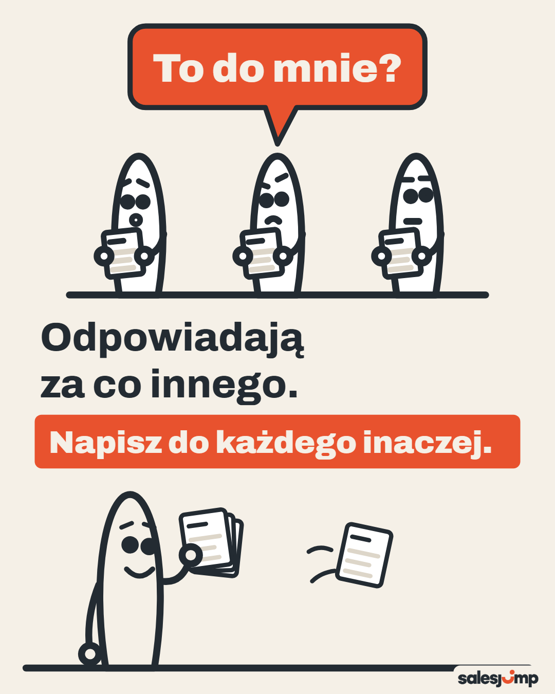 Jak napisać do szefa sprzedaży i prezesa? Odpowiadają za co innego, więc napisz do każdego inaczej