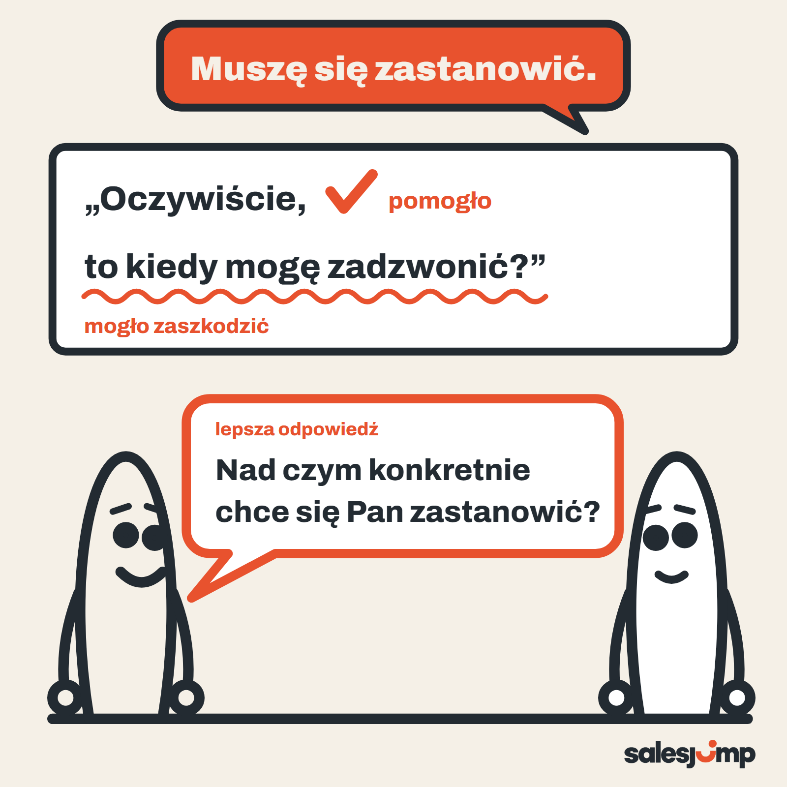 Jak odpowiedzieć na obiekcję klienta: AI zaznacza, co w odpowiedzi pomogło, co mogło zaszkodzić, i podsuwa lepsze pytanie