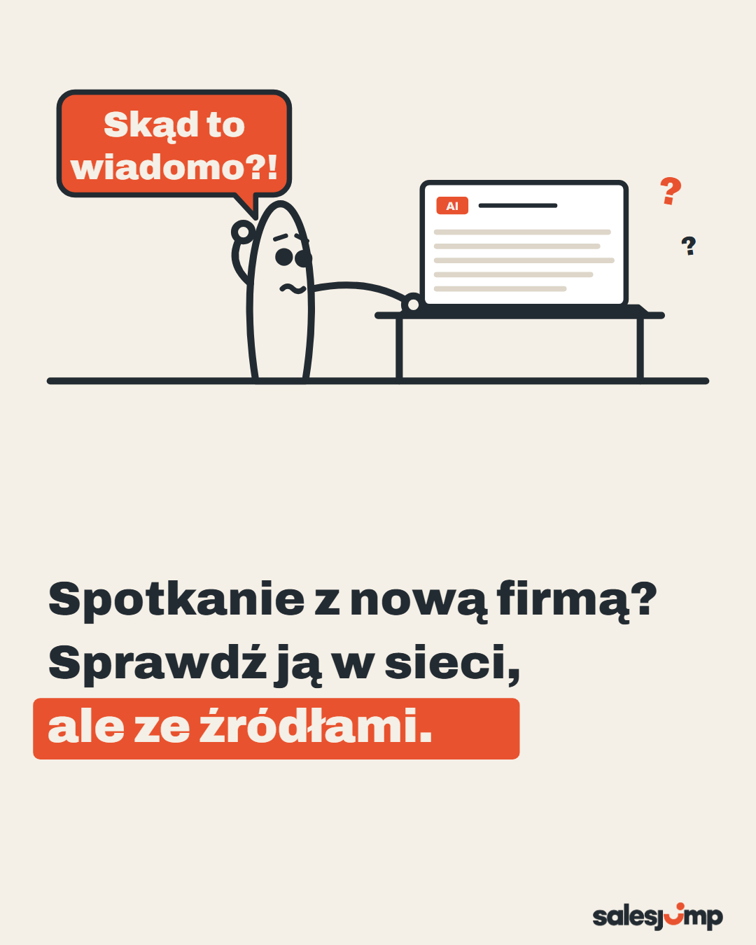 Research firmy przed spotkaniem: sprawdź nową firmę w sieci, ale ze źródłami, zamiast ufać gładkiemu tekstowi AI