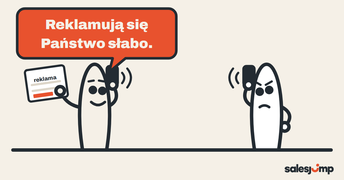 Biblioteka reklam Facebook przed rozmową z klientem: handlowiec ocenia reklamy klienta, a ten się obraża
