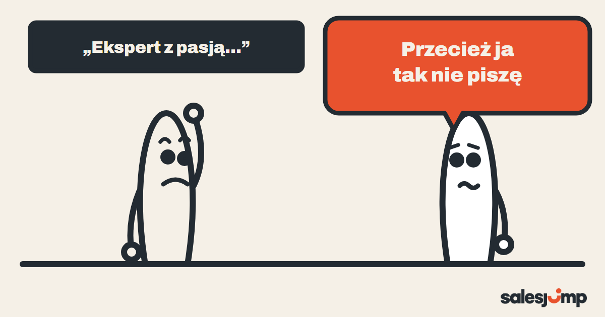 AI pisze tekst „jako ekspert z pasją”, a handlowiec mówi, że on tak nie pisze